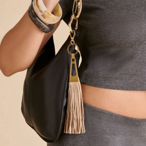 Fringe Tassel Bag Charm Camel