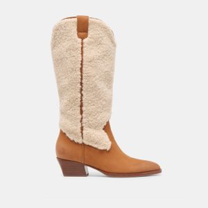 Mykel Plush Boots Caramel Nubuck