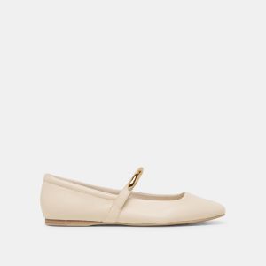 Radya Ballet Flats Creme Leather