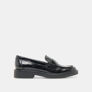 Tiggy Loafers Midnight Crinkle Patent