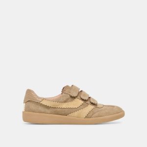 Merit Velcro Sneakers Taupe Multi Leather