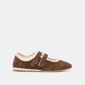 Swan Sneakers Dk Brown Suede